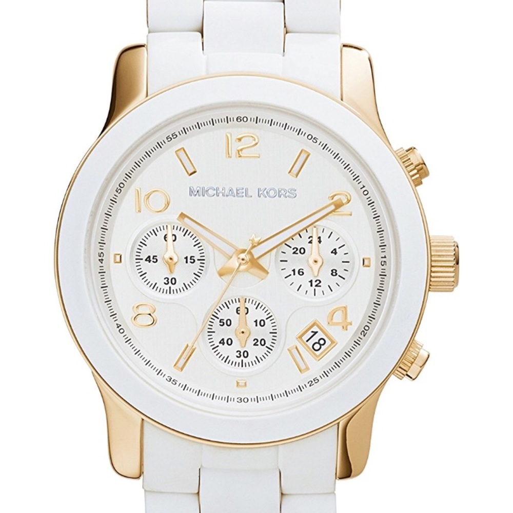Michael Kors Chronograph White Stainless Watch